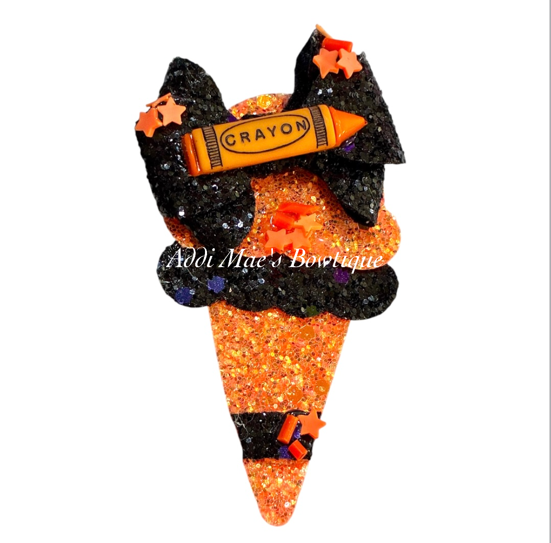 Crayon Ice Cream Cone Clip