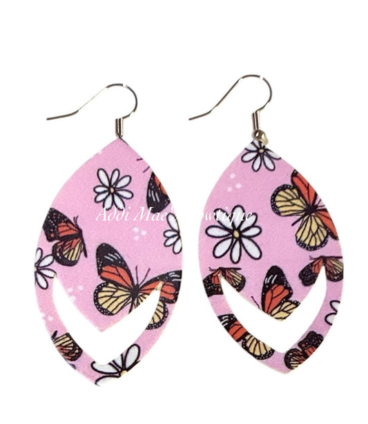 Monarch Butterfly Dangle Earrings