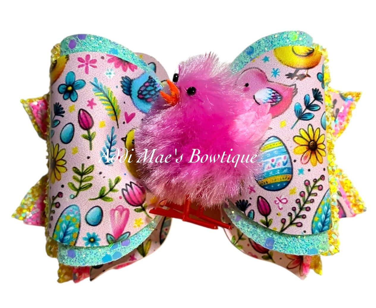 Spring Chicks Bow