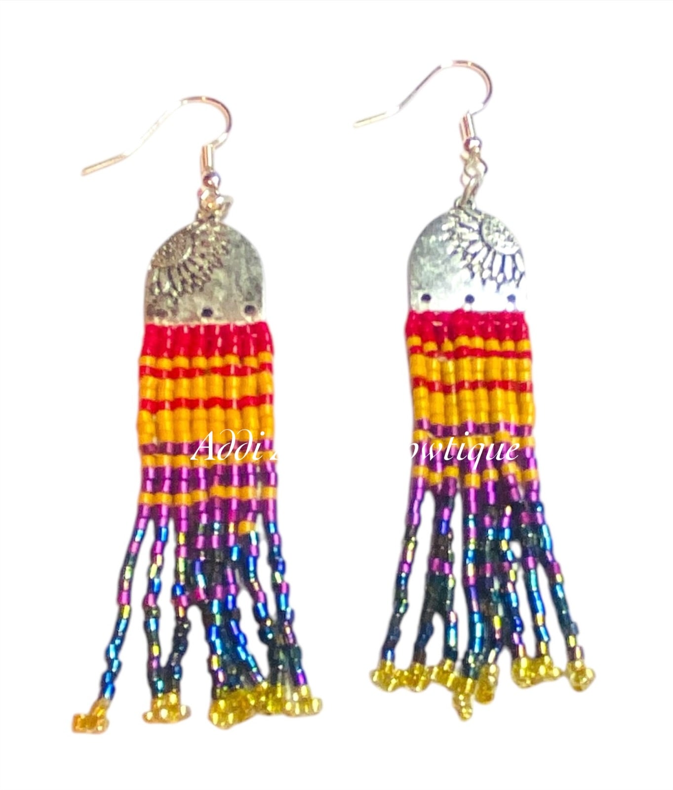 Southwest Beaded Dangle Earrings