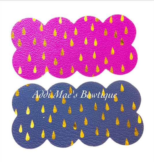 Gold Raindrops Snap Clip Set