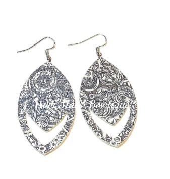 Steampunk Gears Dangle Earrings