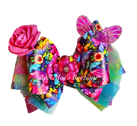 Bright Butterflies Bow