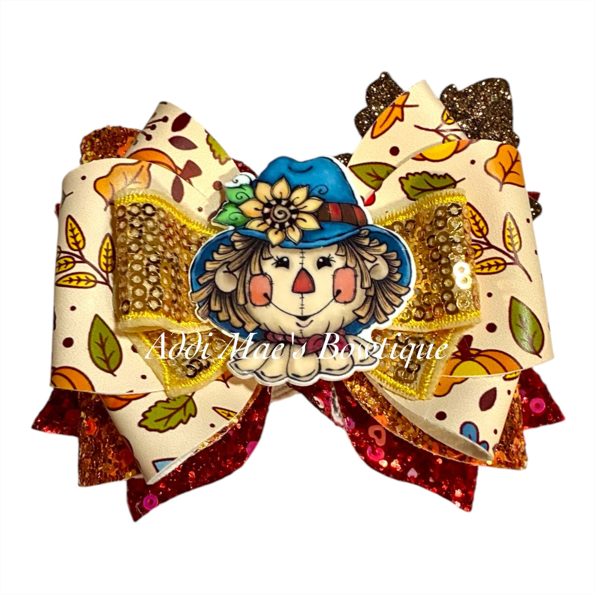 Scarecrow Leaves Bow