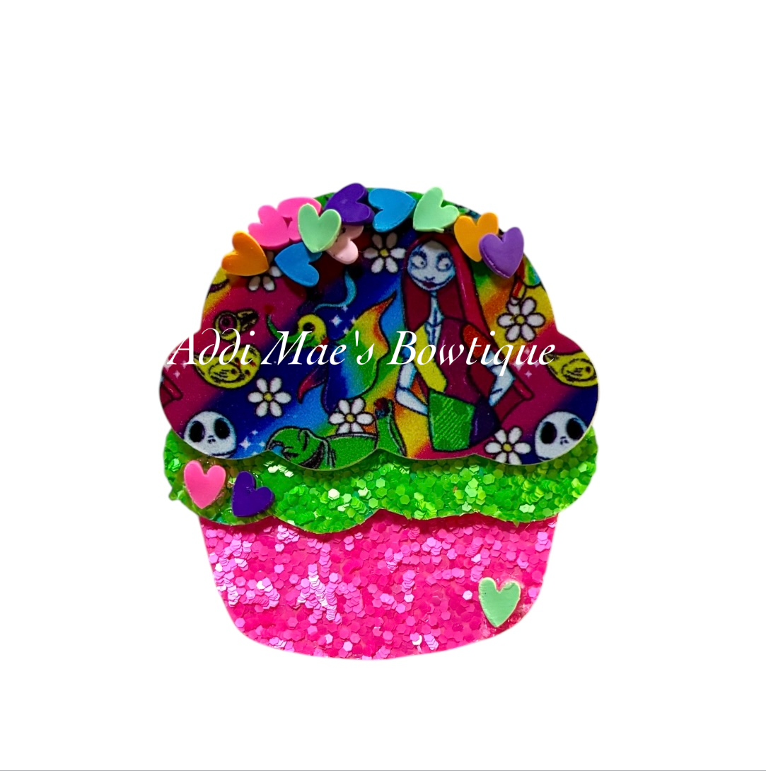 Neon Nightmare Cupcake Clip