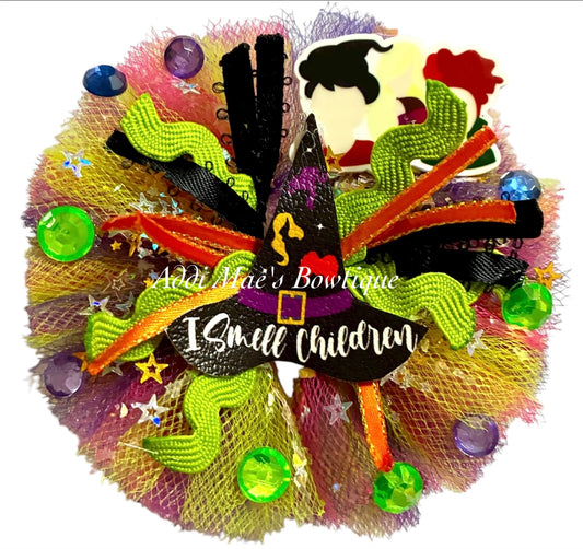 Witch Sisters Tulle Puff Hair Bow