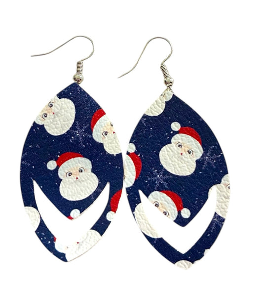 Jolly Santa Dangle Earrings