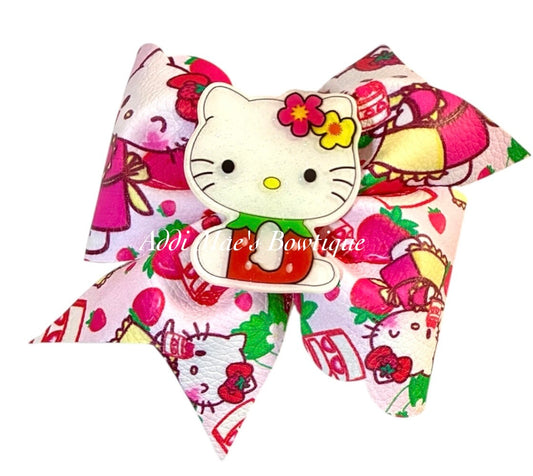 Strawberry Kitty Bow