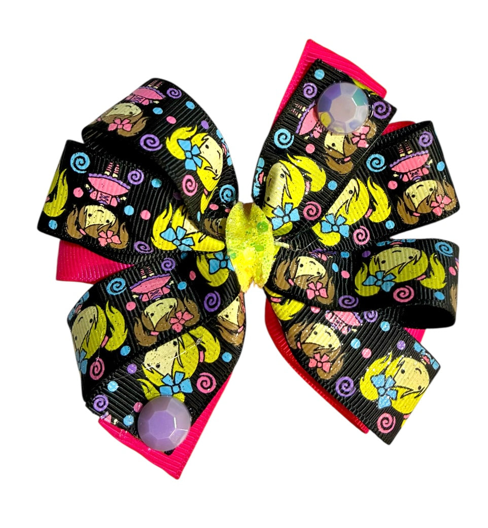 Cute Girls Ribbon Bow