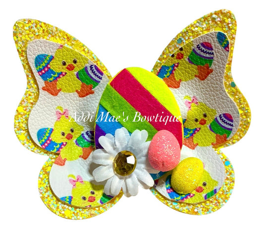 Easter Ducks Butterfly Bow