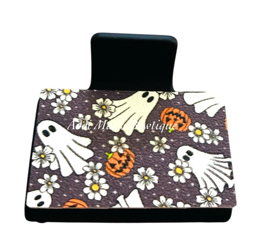 Daisy Ghosts Halloween Small Claw Clip