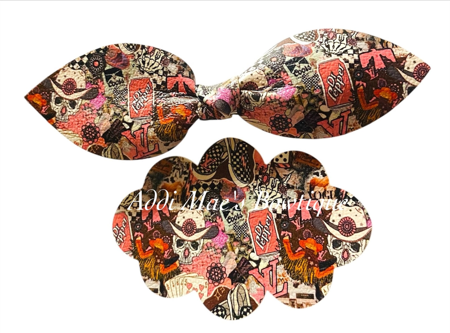 Pop Culture Pink Top Knot Clip & 3” Snap  Clip Set