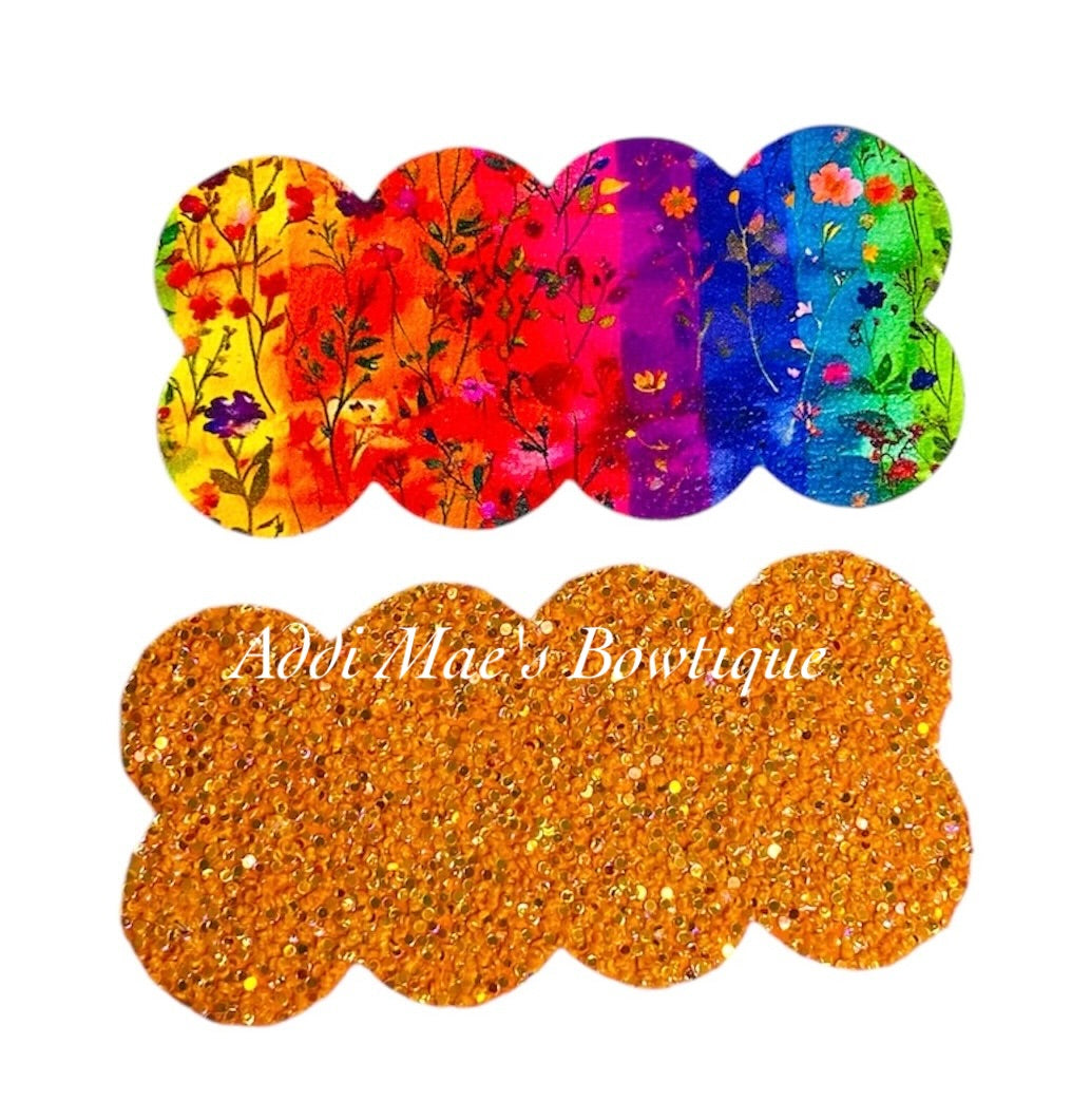 Rainbow Wild Flowers Snap Clip Set