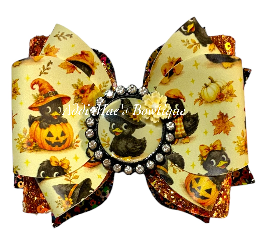 Halloween Ducks Bow