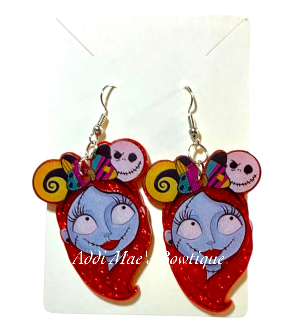 Sally Nightmare Acrylic Dangle Earrings