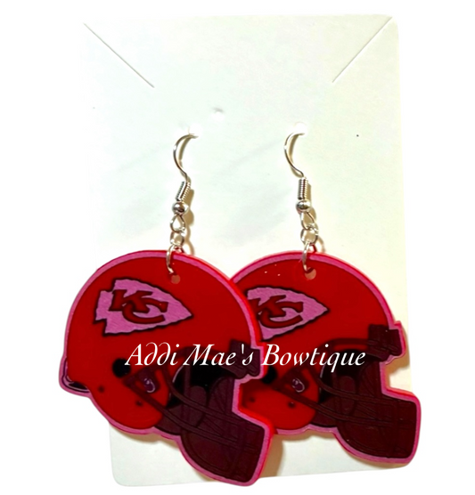 Chiefs Football Acrylic Dangle Earrings
