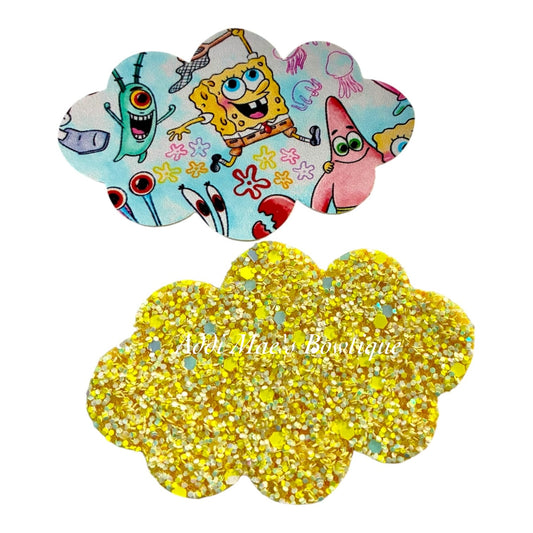 Yellow Sponge  Snap Clip Set