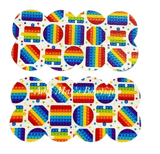 Rainbow Pop Toy Snap Clip Set