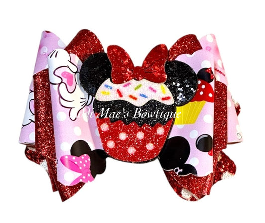 Mouse Cupcake Bow