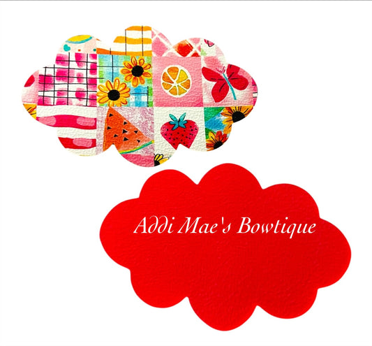 Bright Summer Watercolor Patchwork Snap Clip Set