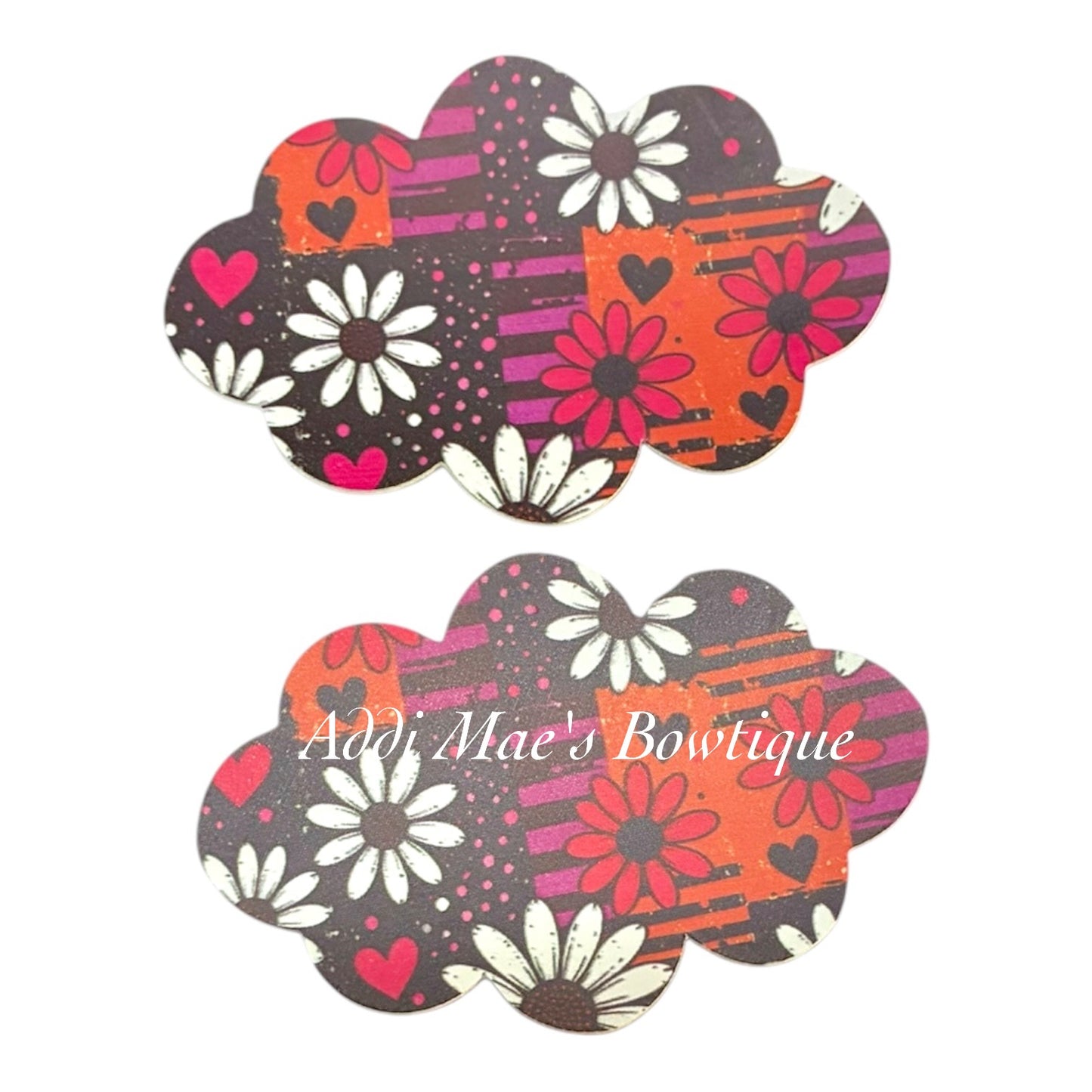 Daisy Hearts Snap Clip Set
