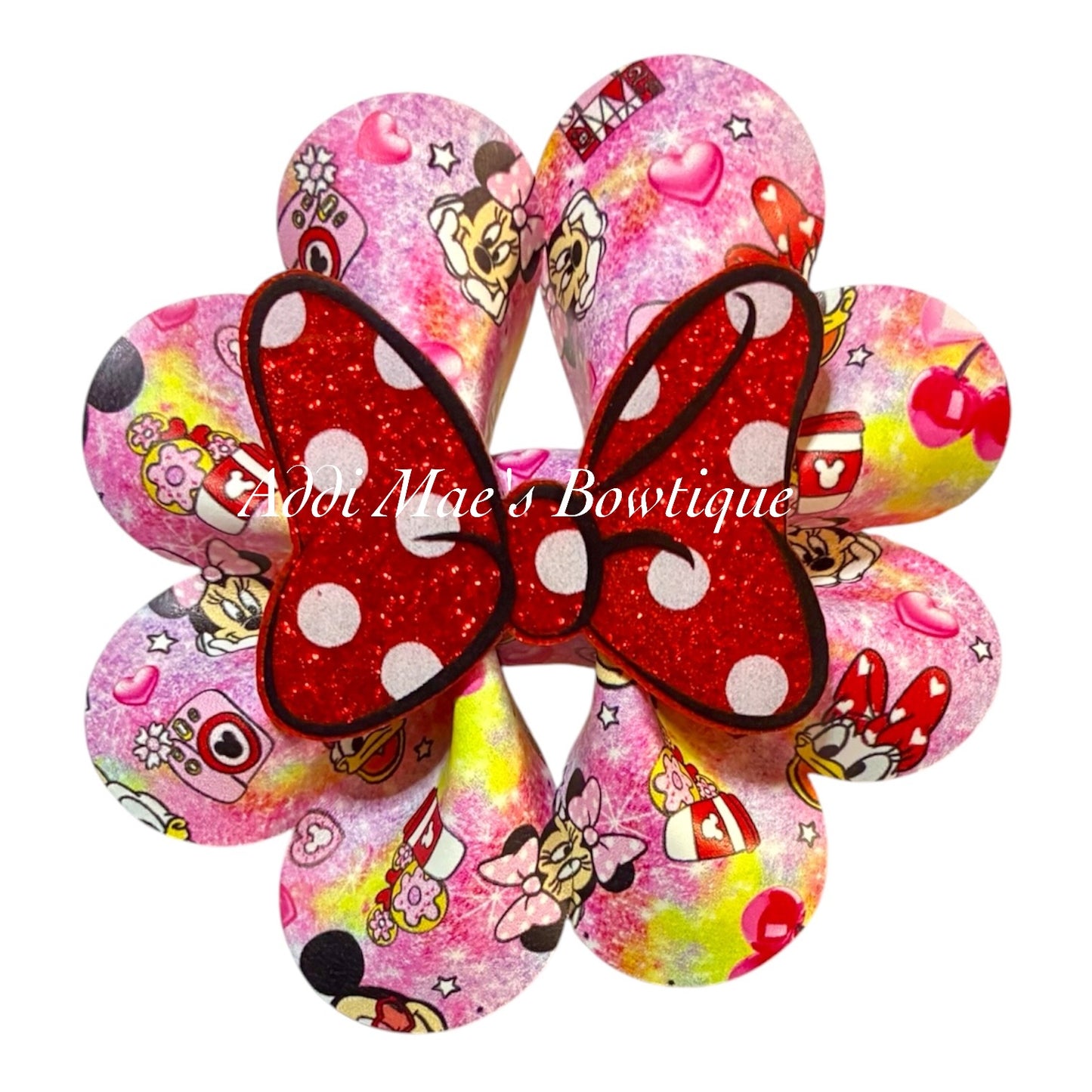 Mouse Friends Ruffle Bow