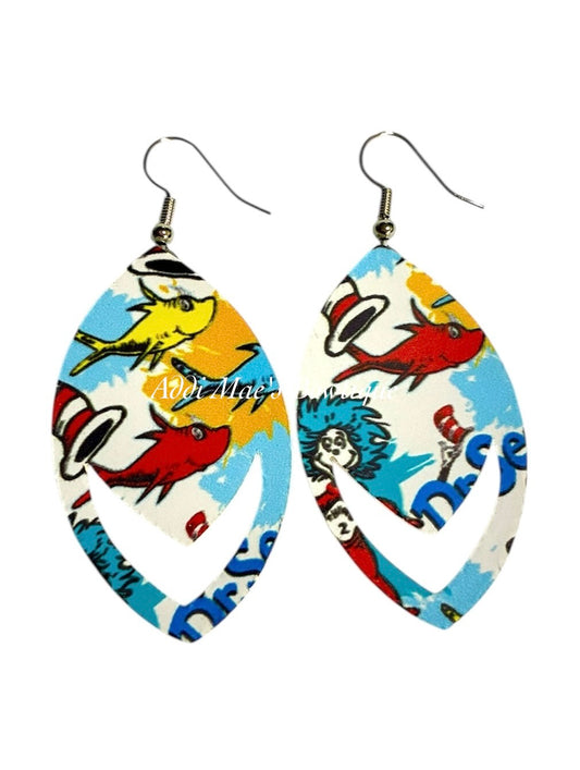 Book Characters Dangle Earrings