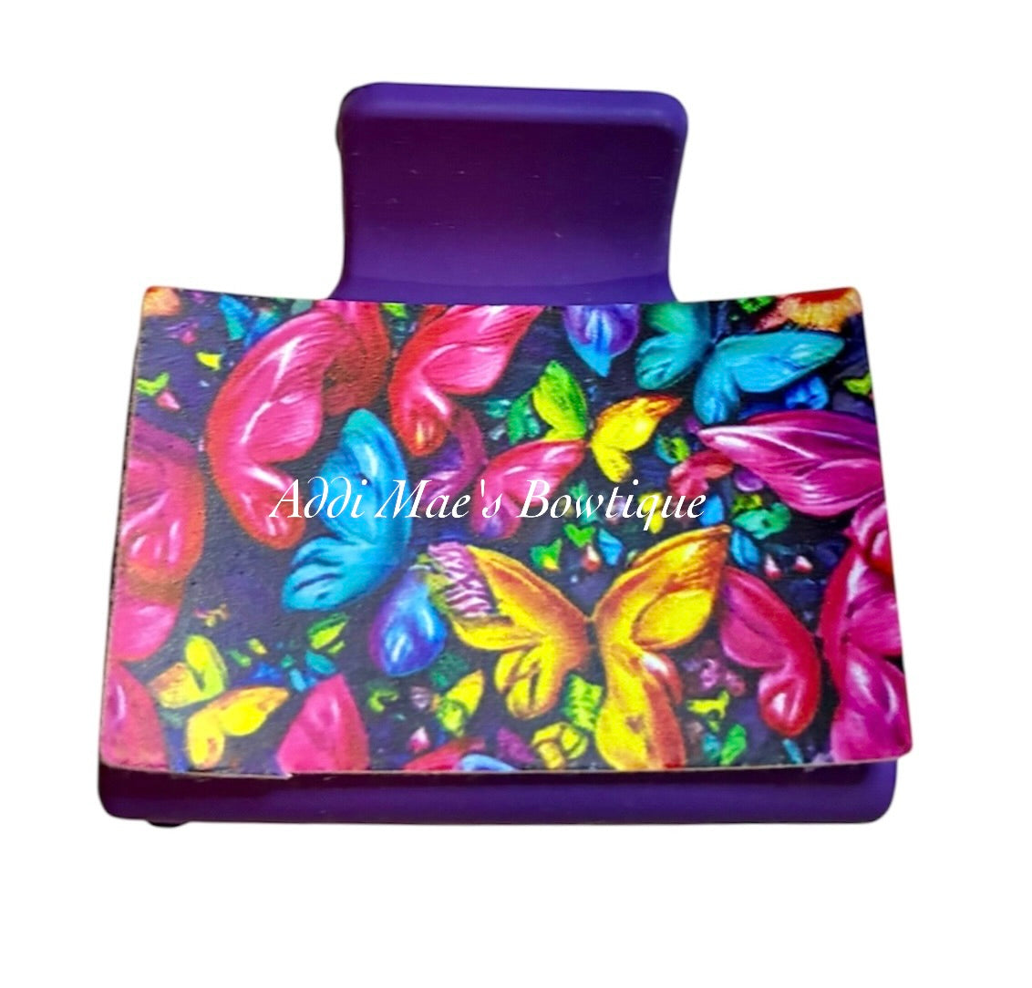 Bright Butterflies Small Claw Clip