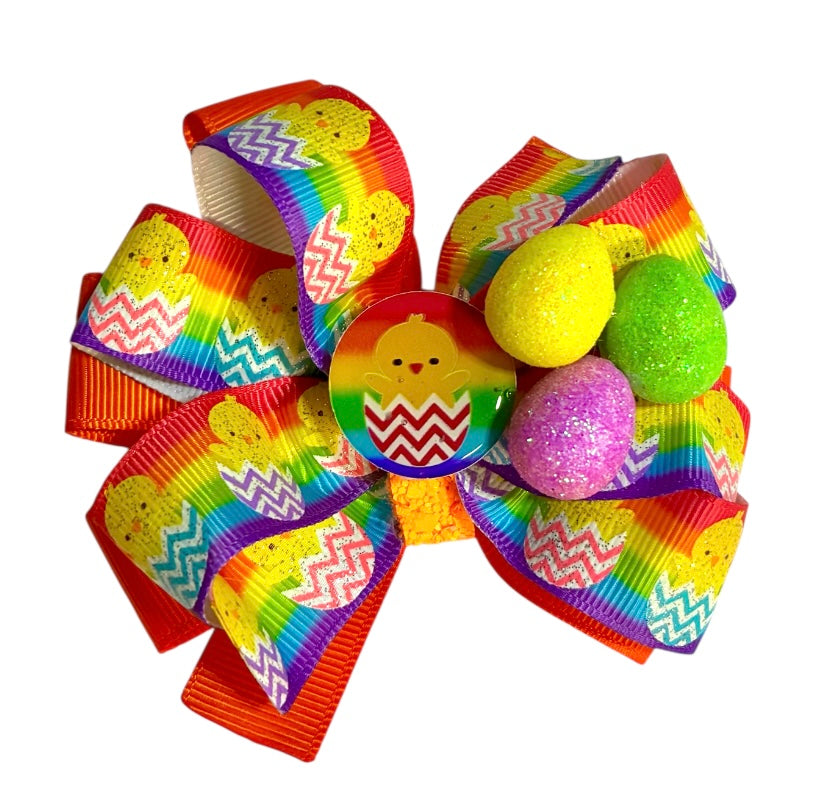 Bright Chicks  Easter Ribbon Bow