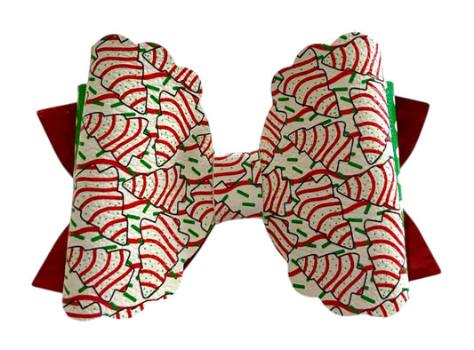 Christmas Tree Cake  Bow