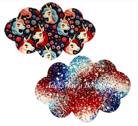American Unicorns Snap Clip Set