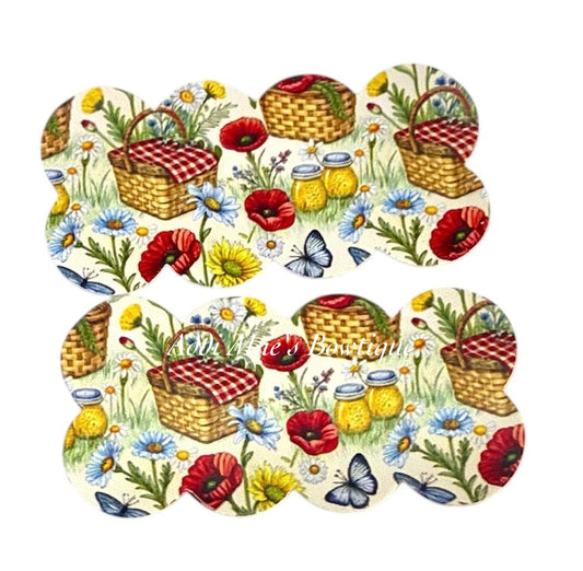 Picnic Baskets & Flowers Snap Clip Set