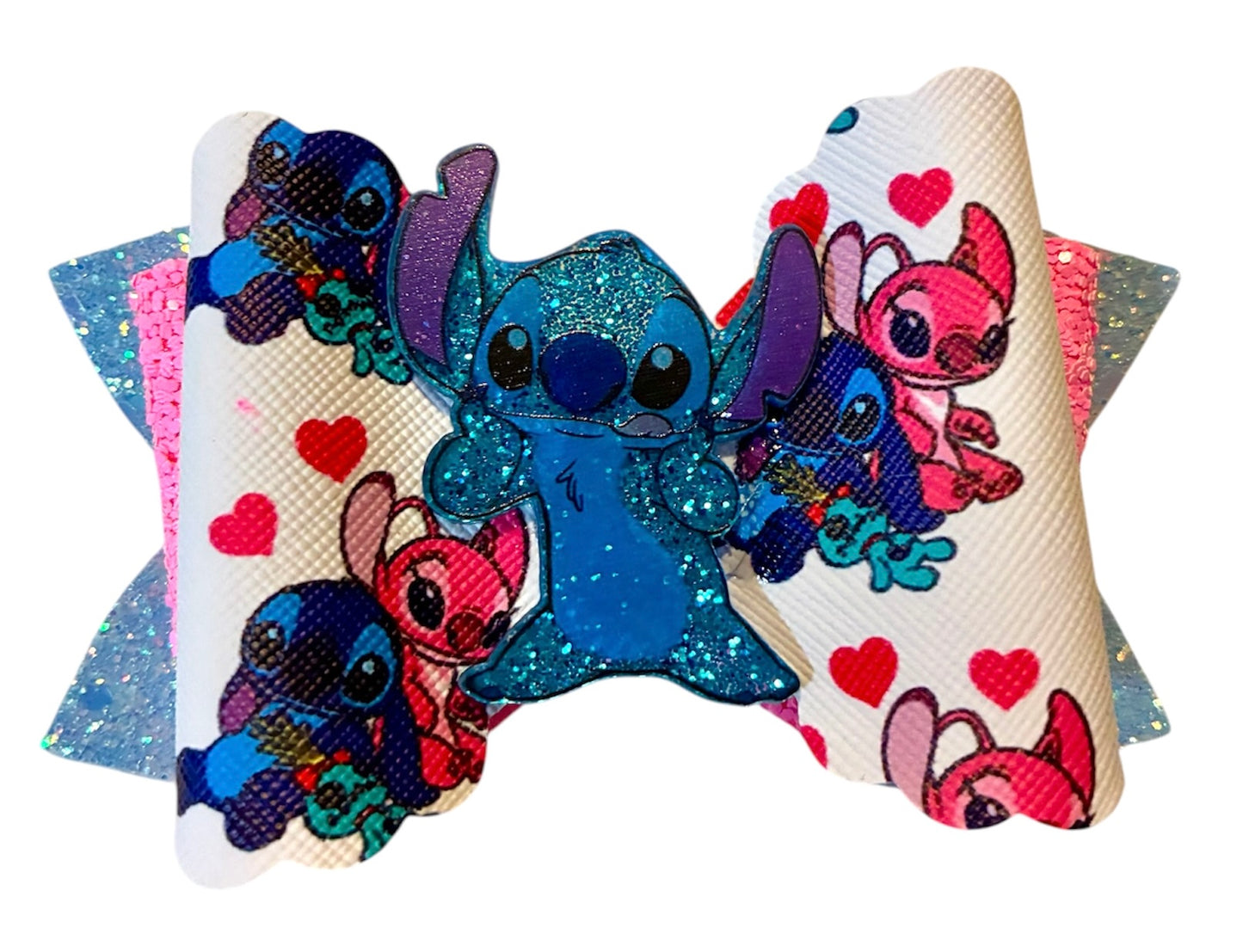 Blue Alien Pink Alien Bow