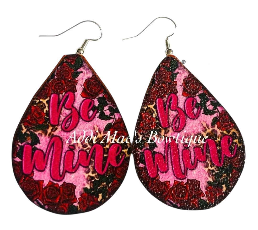Be Mine Valentines Dangle Earrings