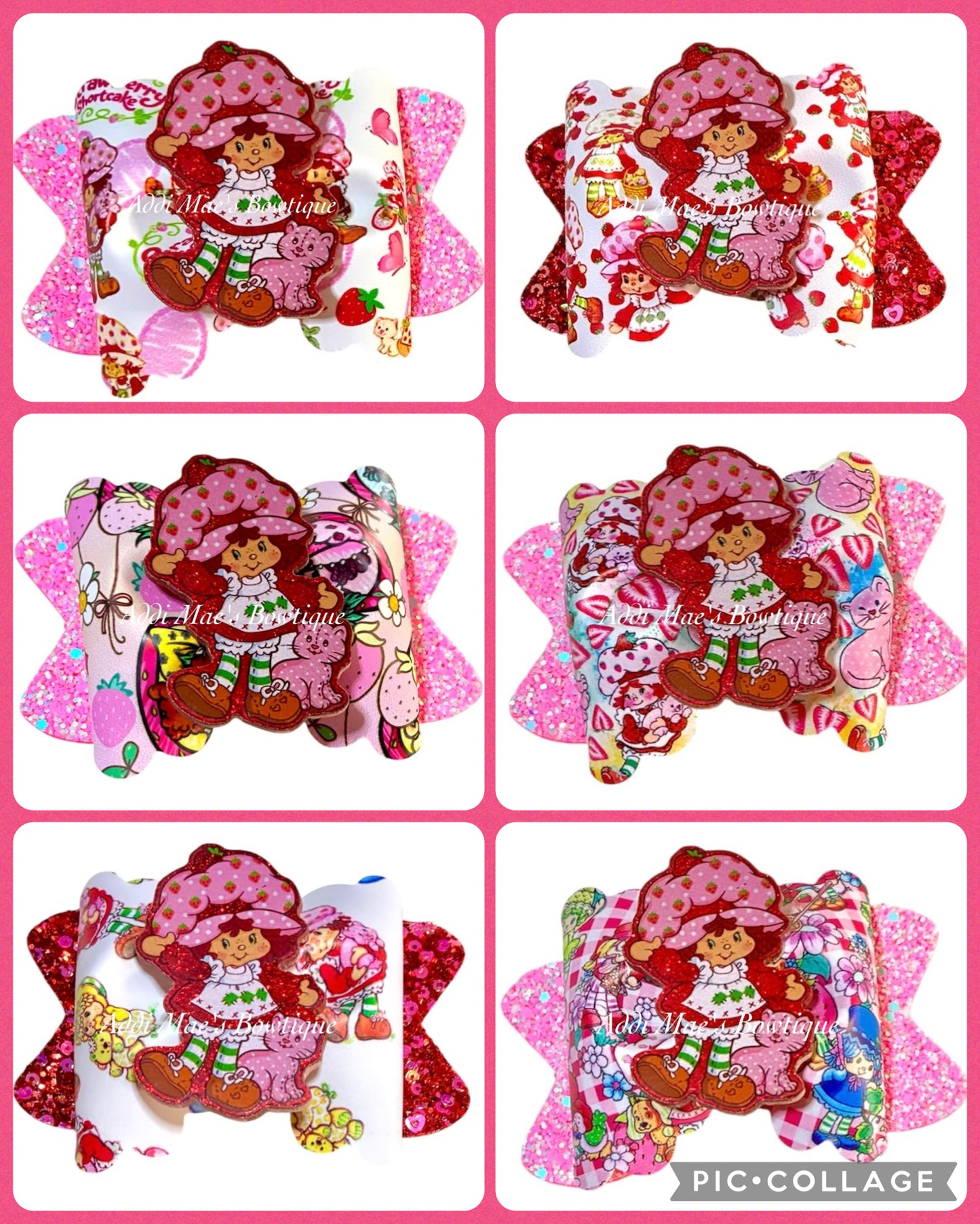 Strawberry Girl Bow