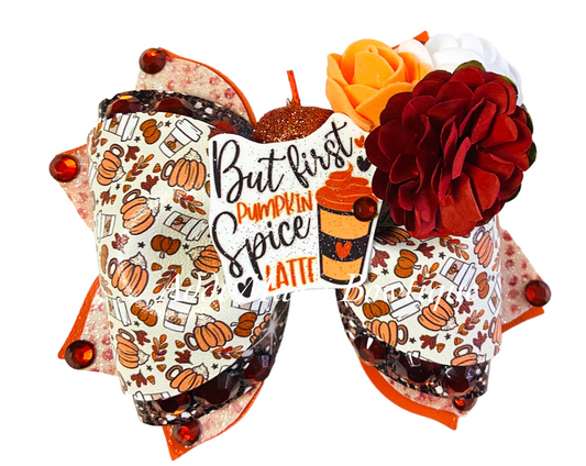 Pumpkin Spice Fall Bow
