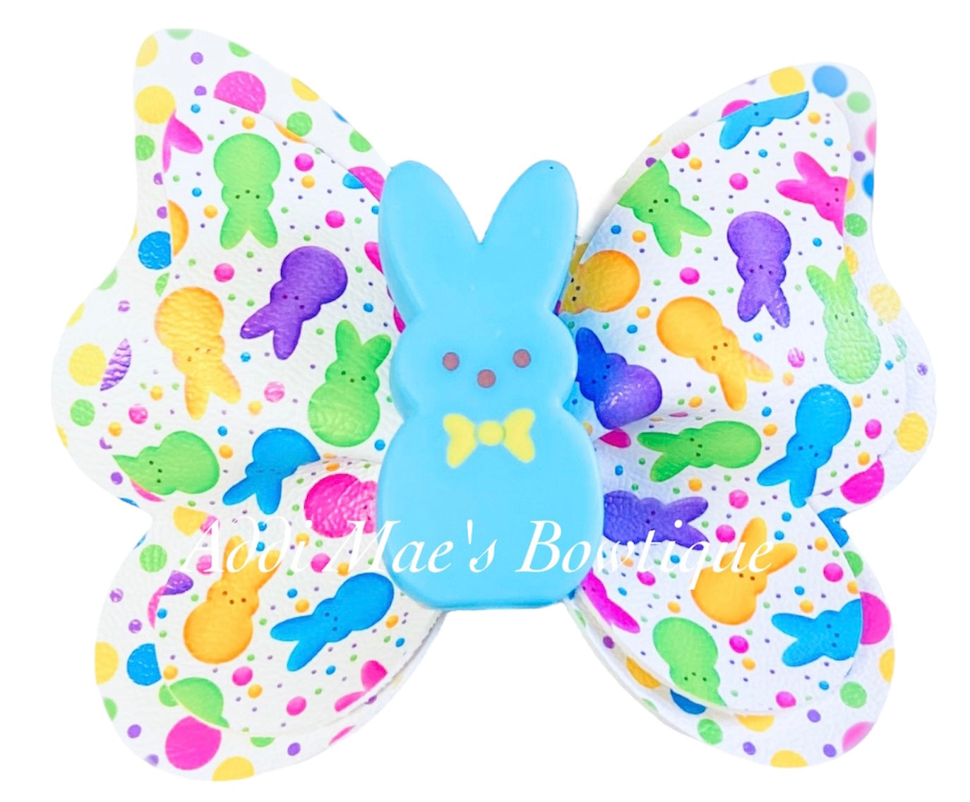 Easter Marshmallow Bunnies Butterfly Bow