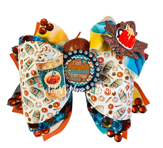 Pumpkin Spice Fall Bow