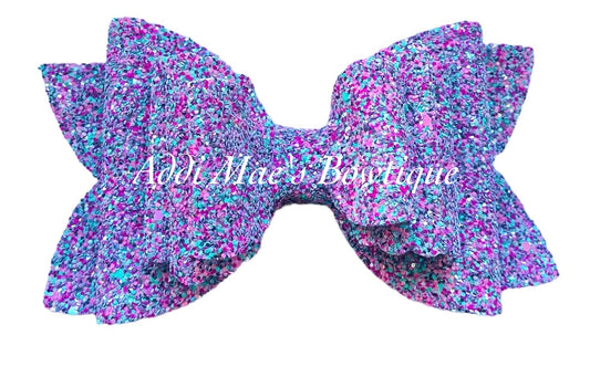 Pop Candy Sparkle Glitter Bow
