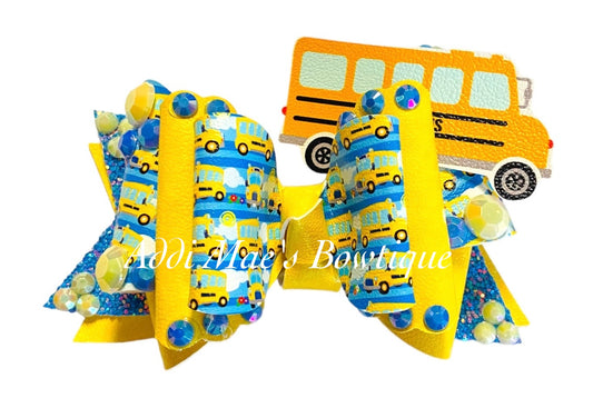 School Bus Back To School Bow