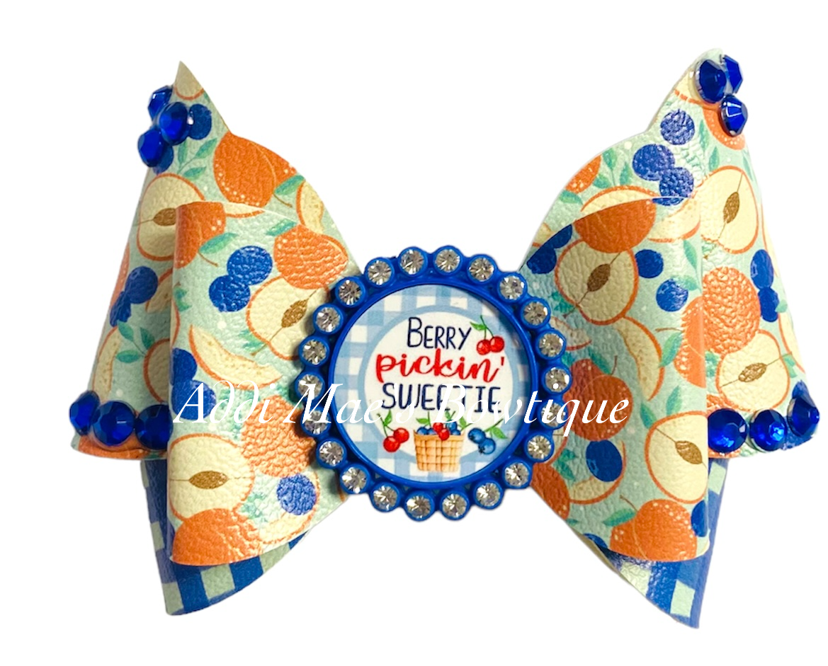 Berry Pickin Sweetie Summer Fruit Bow