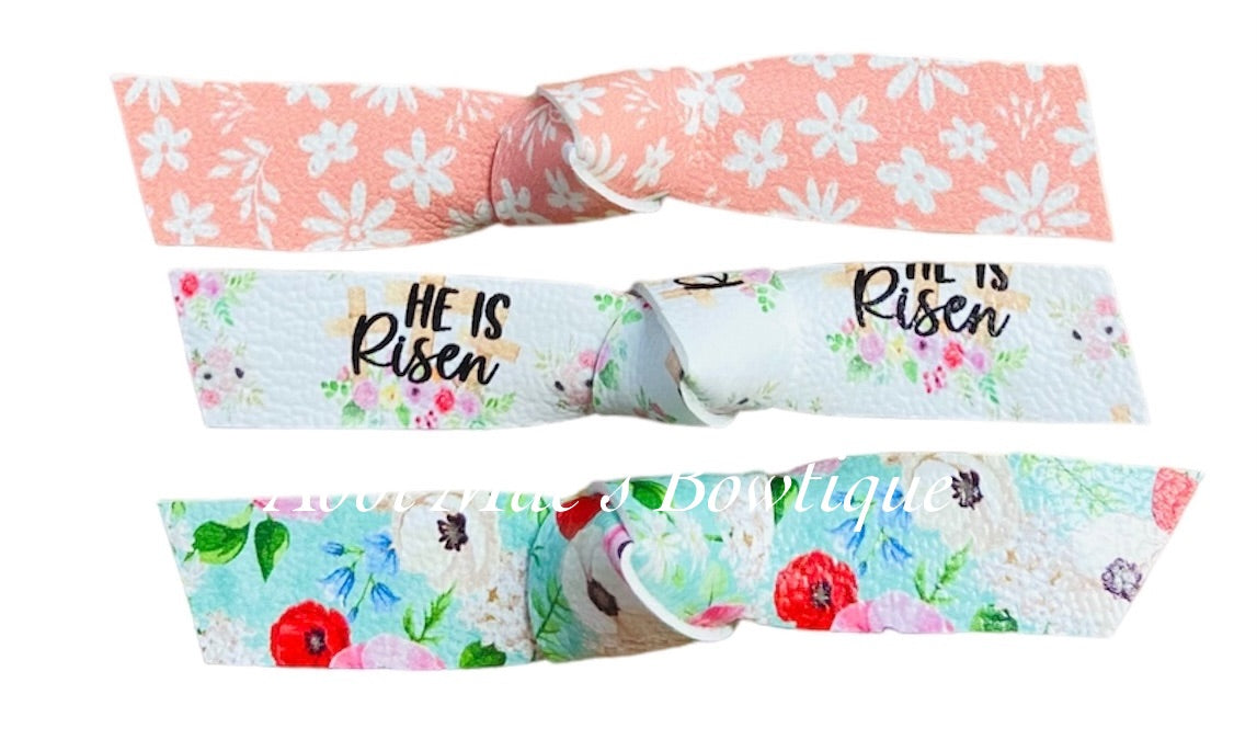 Easter  Knotted Alligator Clip Set