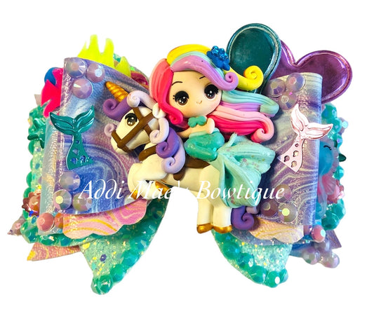 Mermaid Unicorn Bow